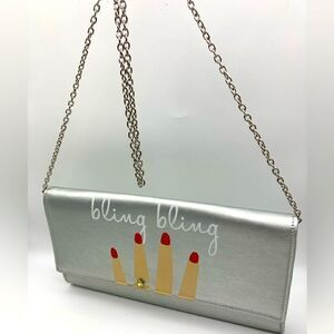 Versona Bling Bling Silver Clutch/Purse